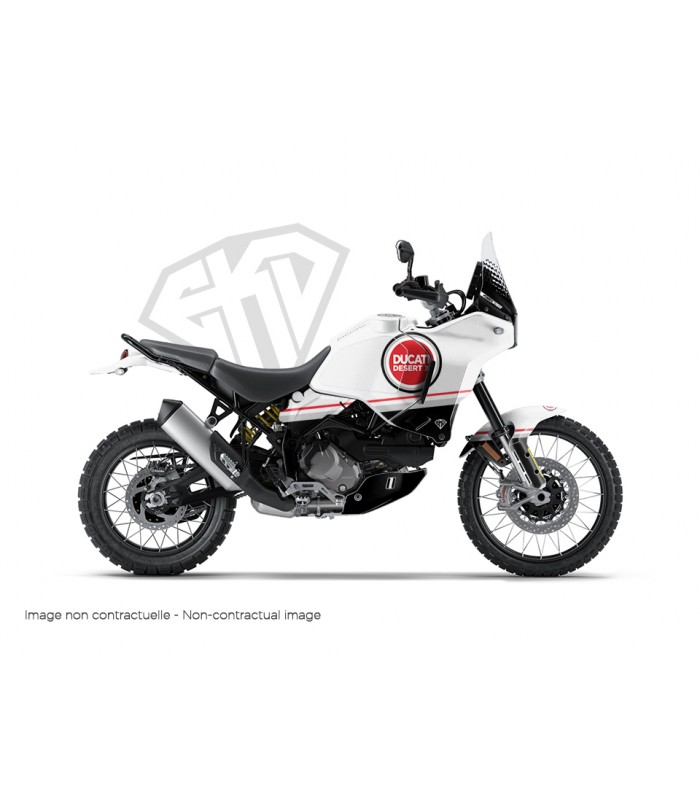 Kit Déco Moto Lucky Ducati DesertX Blanc