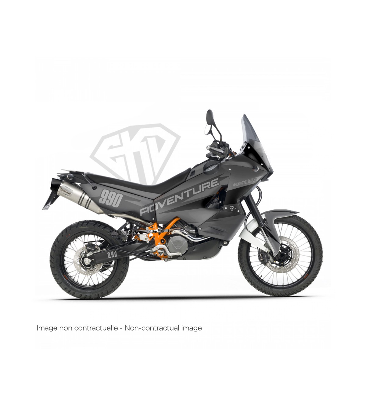 Kit Déco I Trail KTM 950/990 Adventure I Forest I Blanc Bleu