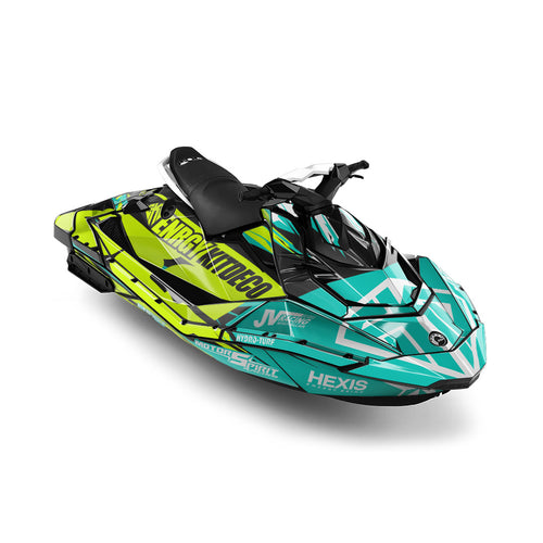 Lime Surge – Kit déco Jet Ski | Semi-personnalisable